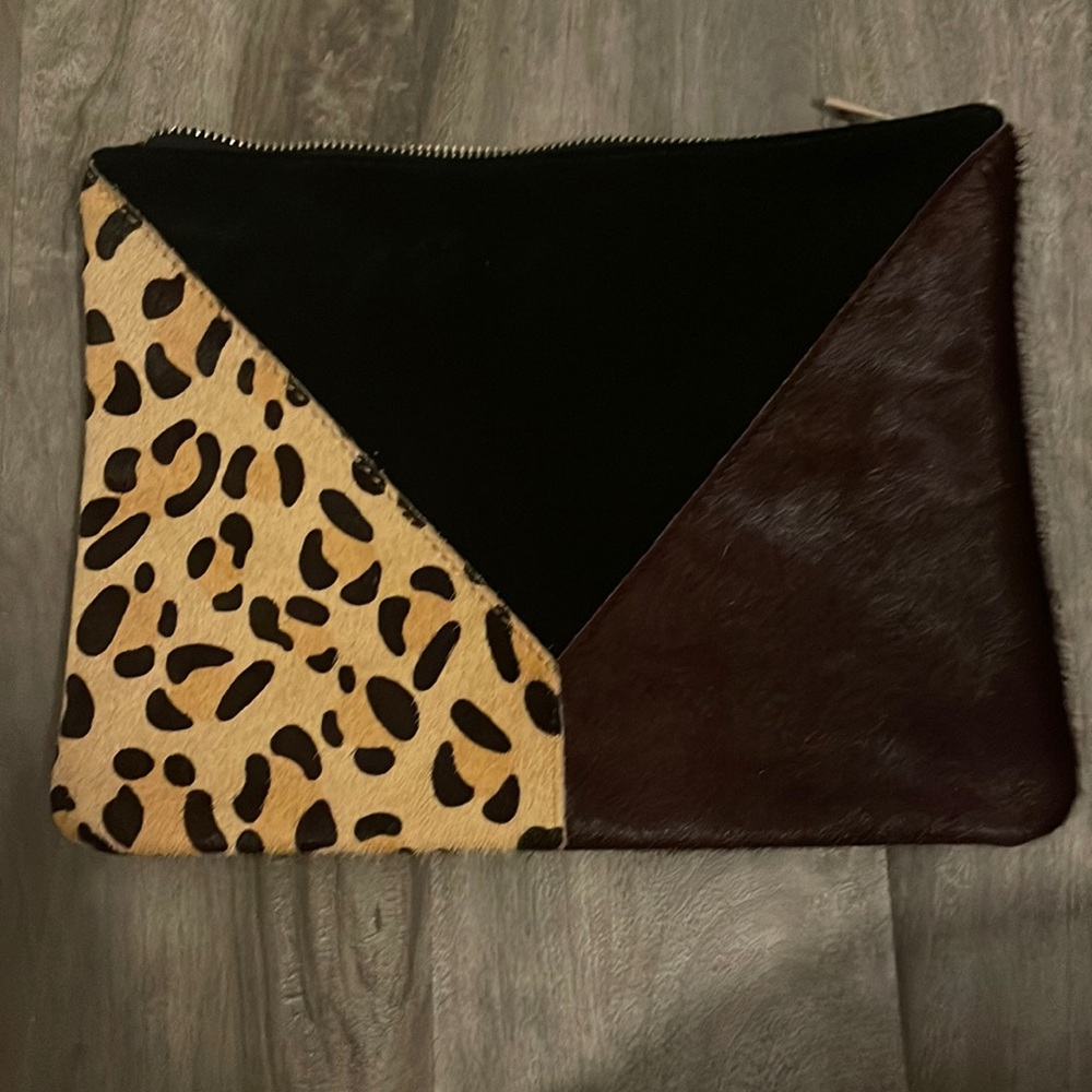 Sole Society Zipper Clutch